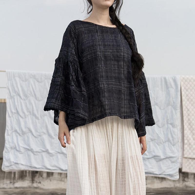 buddha-trends-one-size-navy-blue-butterfly-sleeve-plaid-ramie-shirt-lotus-13700014145601.jpg