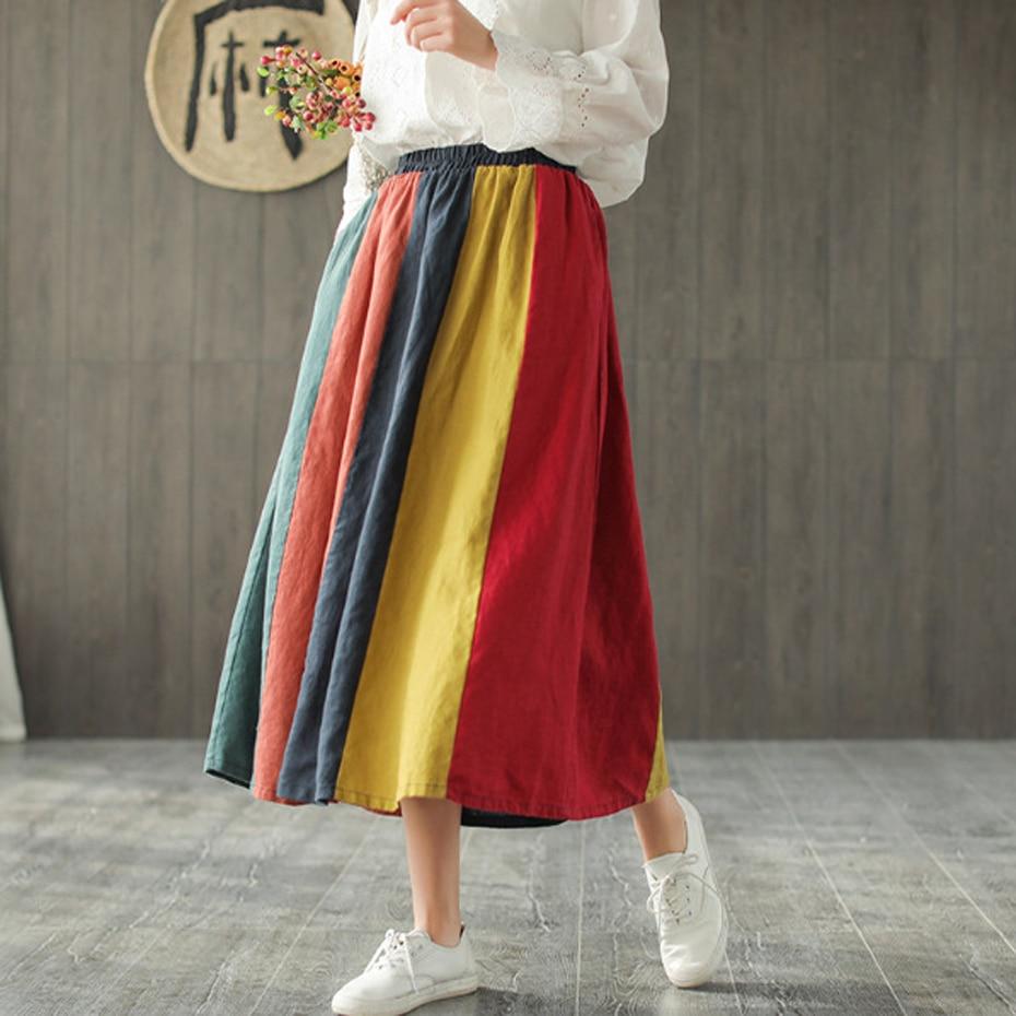 buddha-trends-skirts-one-size-multicolor-color-contrast-vintage-pleated-linen-skirt-13701022810177.jpg