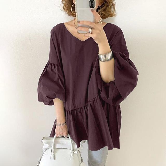 buddhatrends-blouse-claret-xl-daisy-puff-sleeve-ruffled-top-28367054405697.jpg